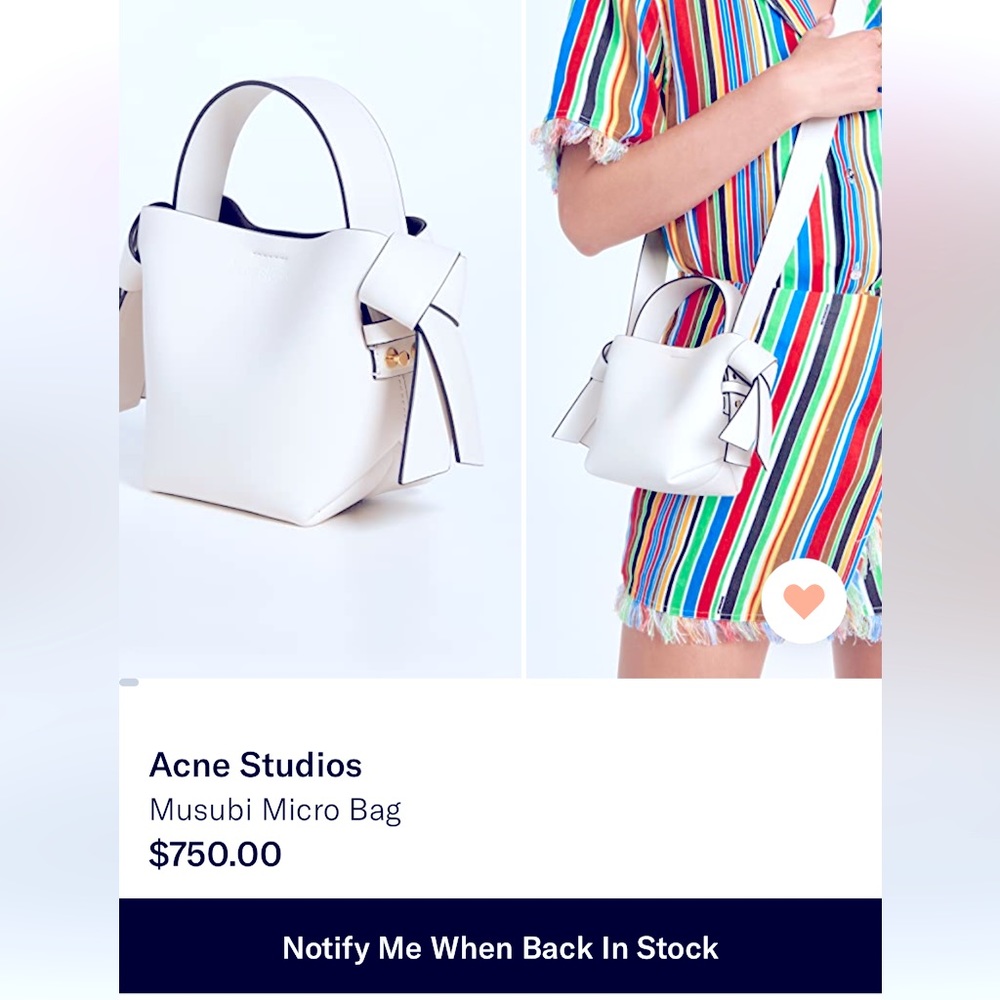 Acne Studios Mitsubishi Micro Bag Never Used